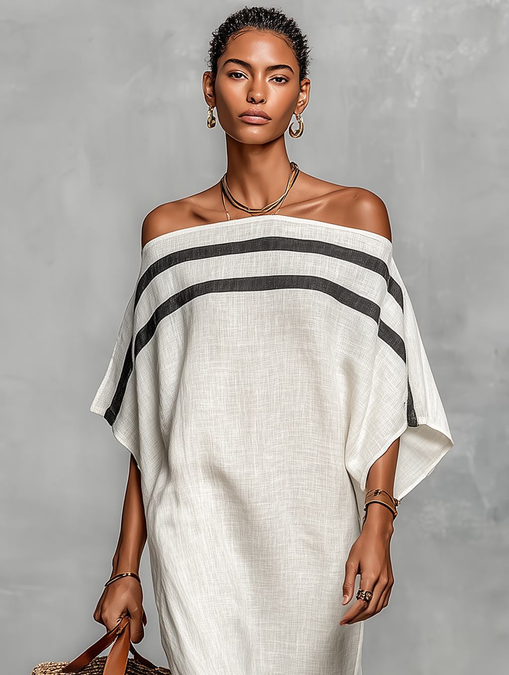 Ottilie | Minimalistisch Leinen Maxi Kleid