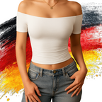 FitStyle Luzlie Off-Shoulder Kurzarm-Top
