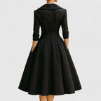 Rosalie | Elegantes Midikleid mit subtilem Glanz