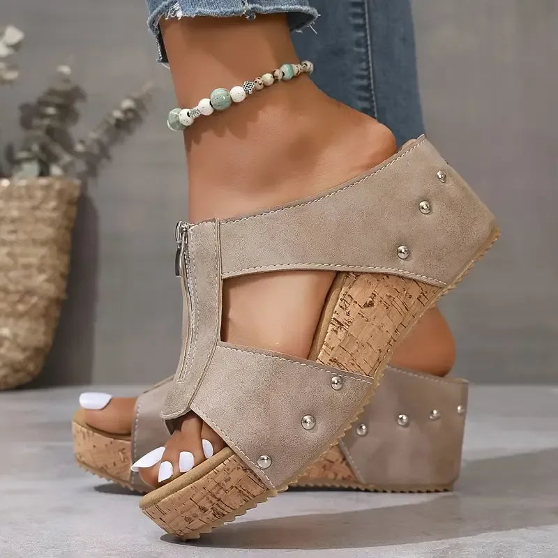 Marie | Orthopädische Sandalen mit Keilabsatz
