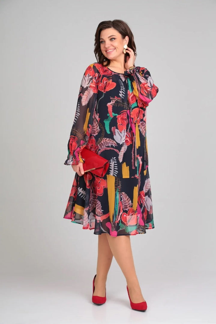 Florine – Elegantes Blumenkleid