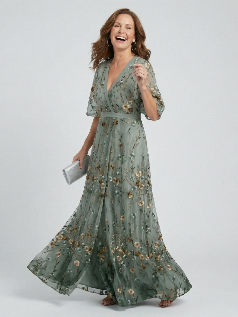 Selora | Halter Bloom Flow Maxi Kleid