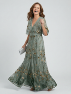 Selora | Halter Bloom Flow Maxi Kleid