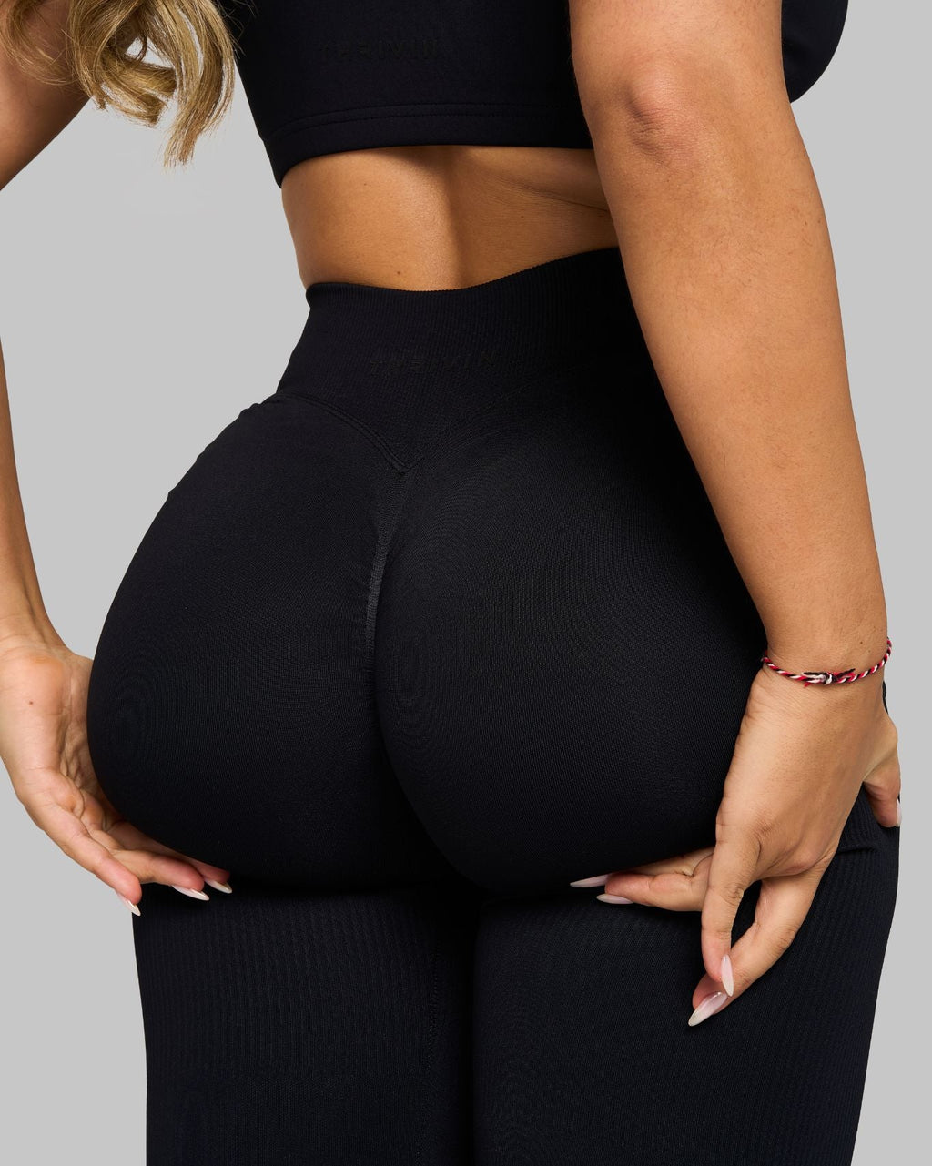 Elevate V-Waist Flared Leggings | Night Black