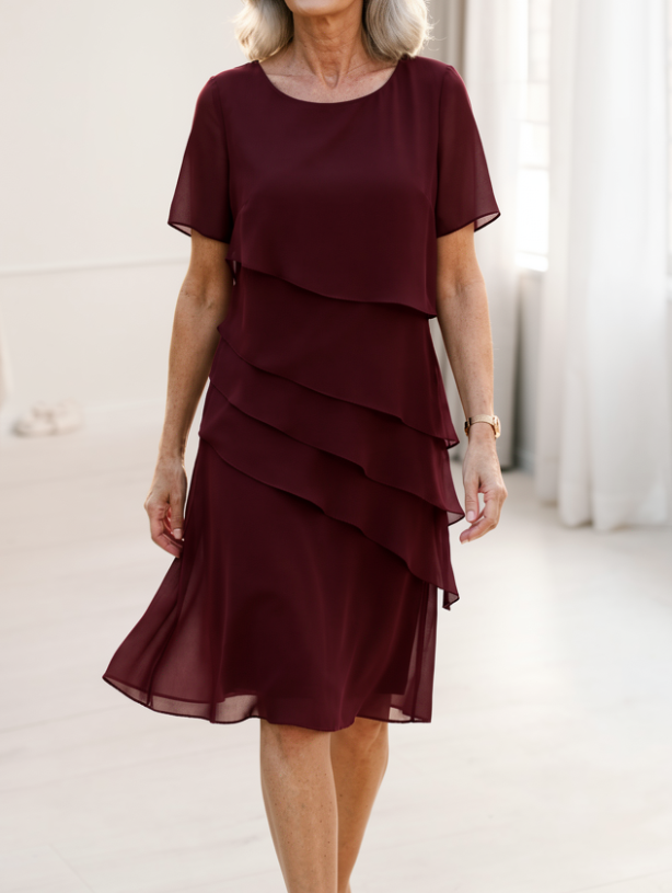 Juliette | Elegantes, fließendes Kleid mit Rüschen