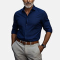 Fitstyle | Herren Slim Fit Business Hemd mit Knitterfrei