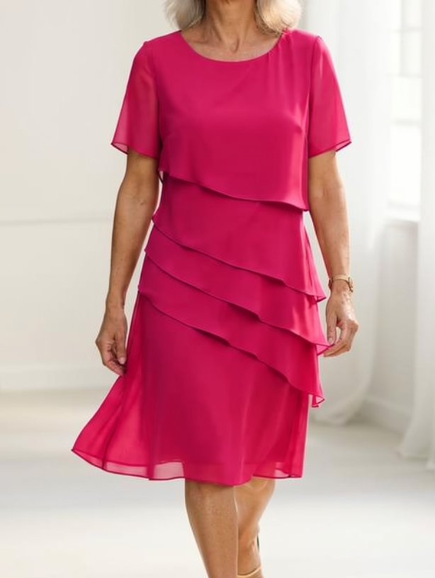 Juliette | Elegantes, fließendes Kleid mit Rüschen