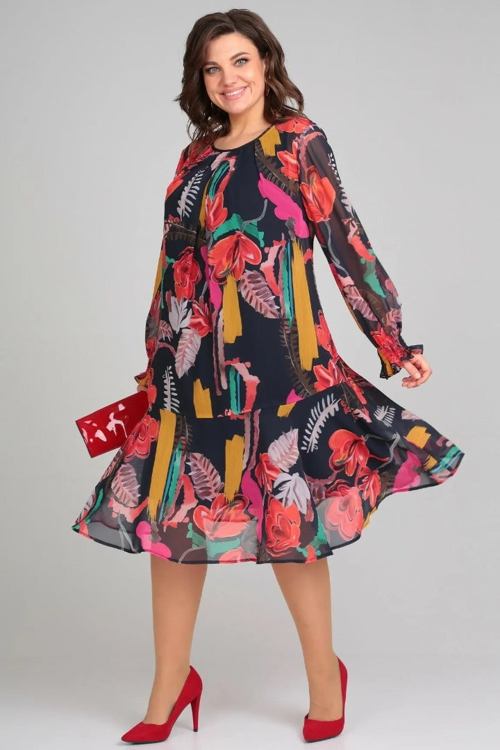 Florine – Elegantes Blumenkleid