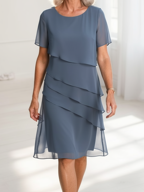Juliette | Elegantes, fließendes Kleid mit Rüschen