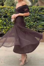 Louise | Elegantes Maxikleid für Feste mit V-Ausschnitt