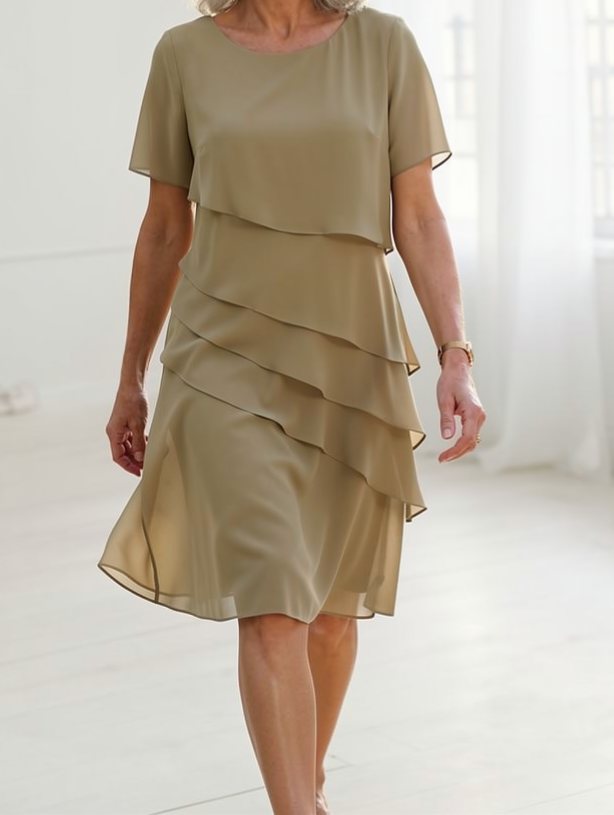 Juliette | Elegantes, fließendes Kleid mit Rüschen
