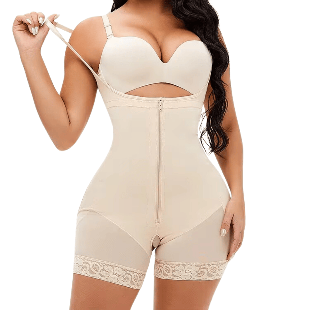 Formender Shapewear Body mit Häkchen und Reißverschluss