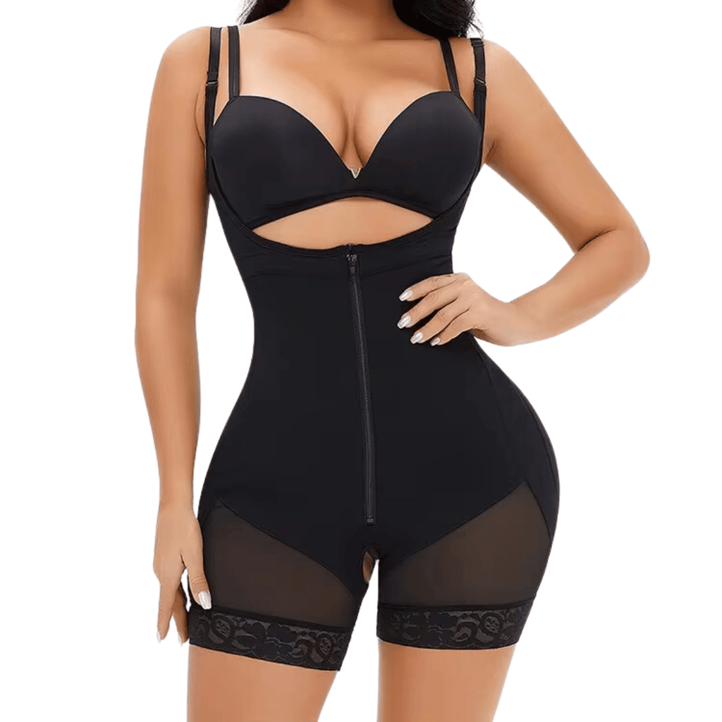 Formender Shapewear Body mit Häkchen und Reißverschluss
