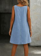 Lisa | Lässiges Denim-Overall-Kleid