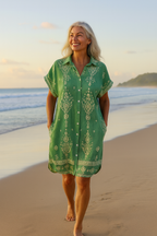 Zafira | Boho Leinenkleid