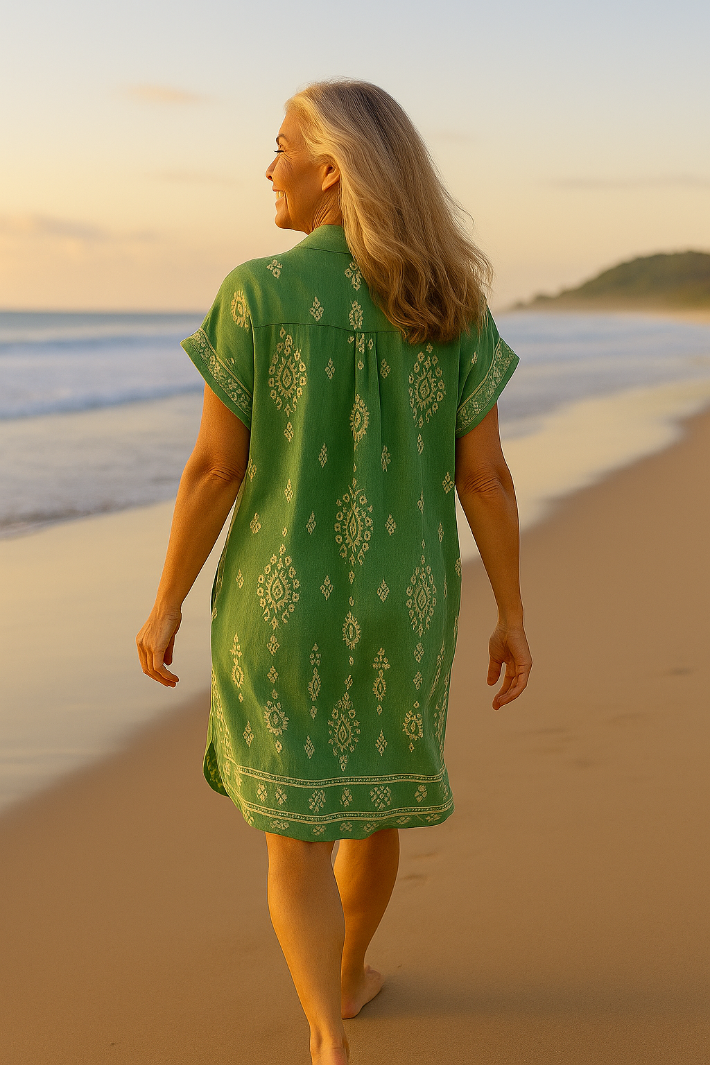 Zafira | Boho Leinenkleid