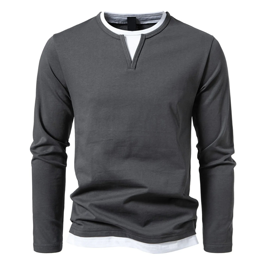 Fitstyle  | Langärmeliges Baumwoll-T-Shirt