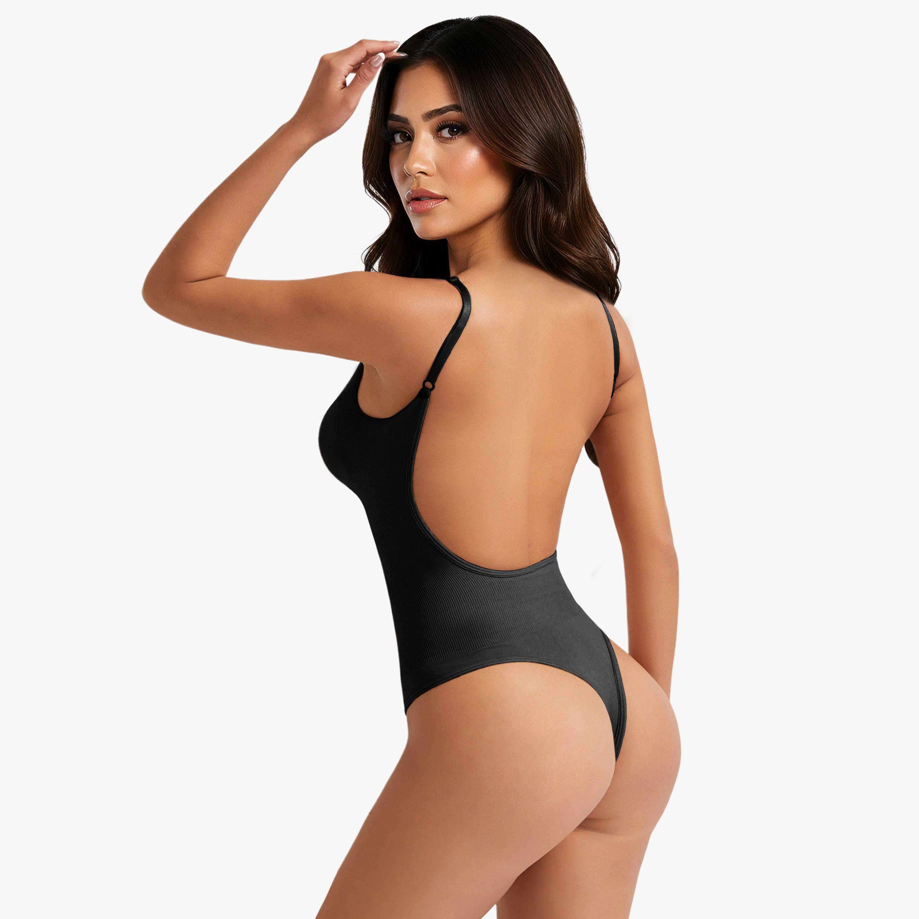 Formender Body mit offenem Rücken und String