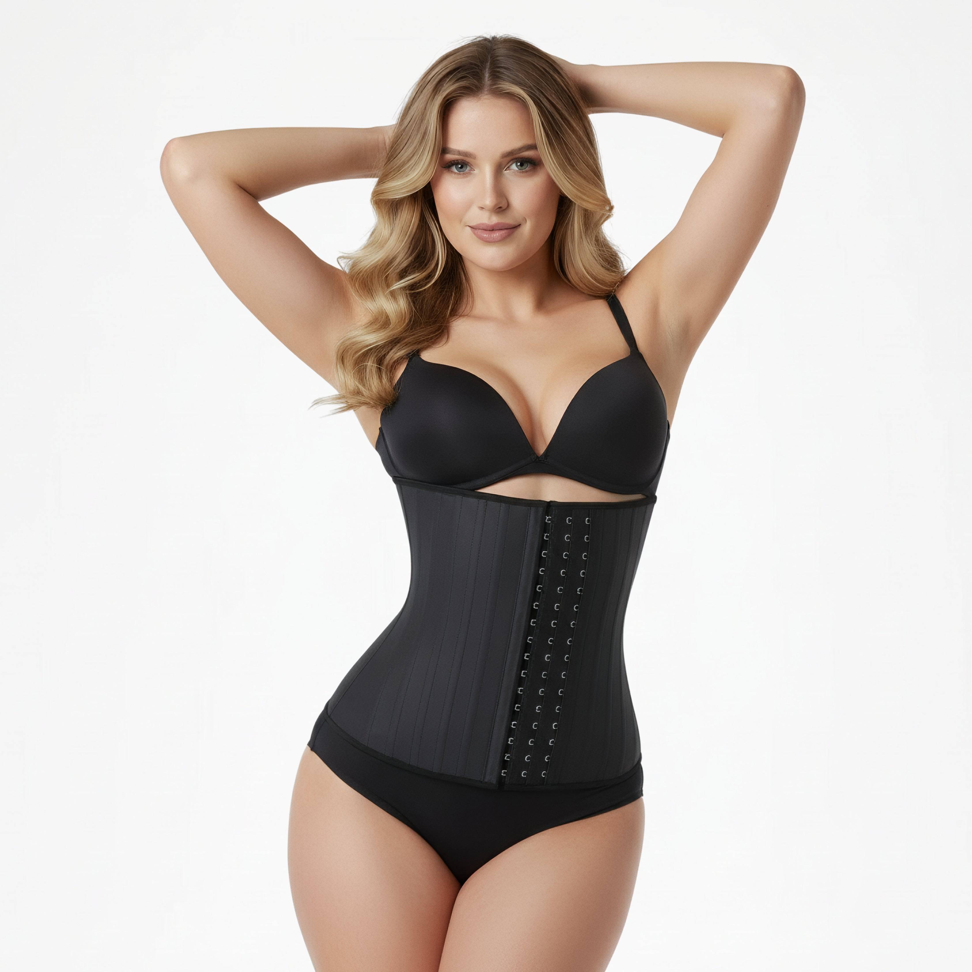 Latex Waist Trainer Korsett mit 3 Hakenverschlüssen