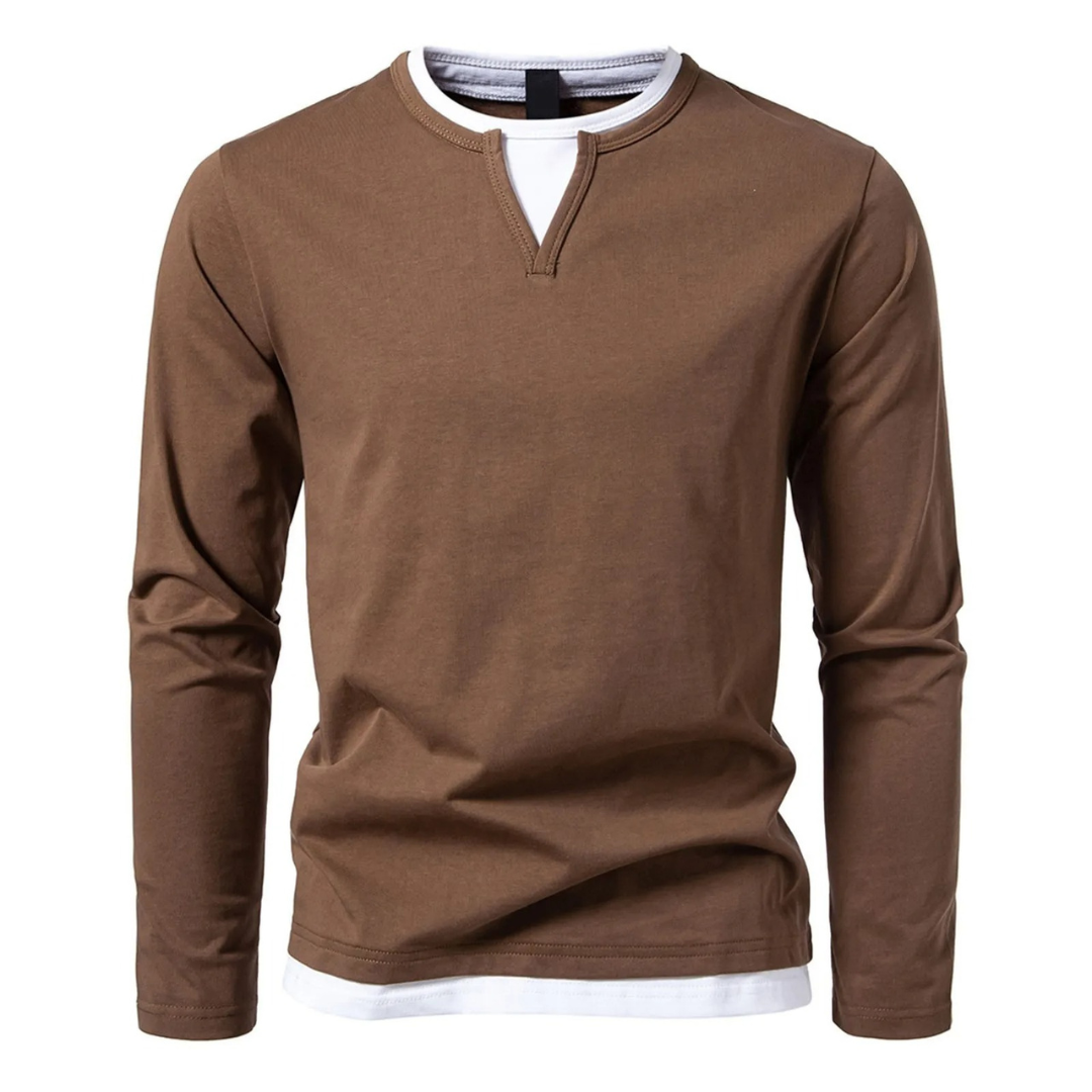 Fitstyle  | Langärmeliges Baumwoll-T-Shirt