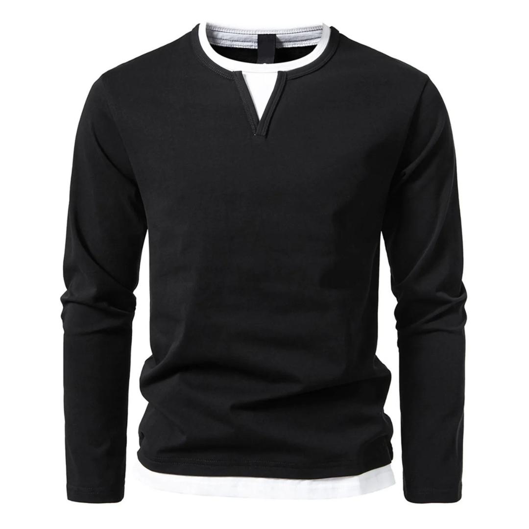 Fitstyle  | Langärmeliges Baumwoll-T-Shirt