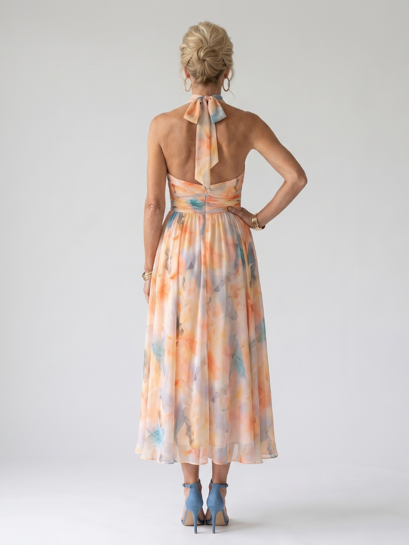 Elin | Weiches Halter-Midi-Kleid