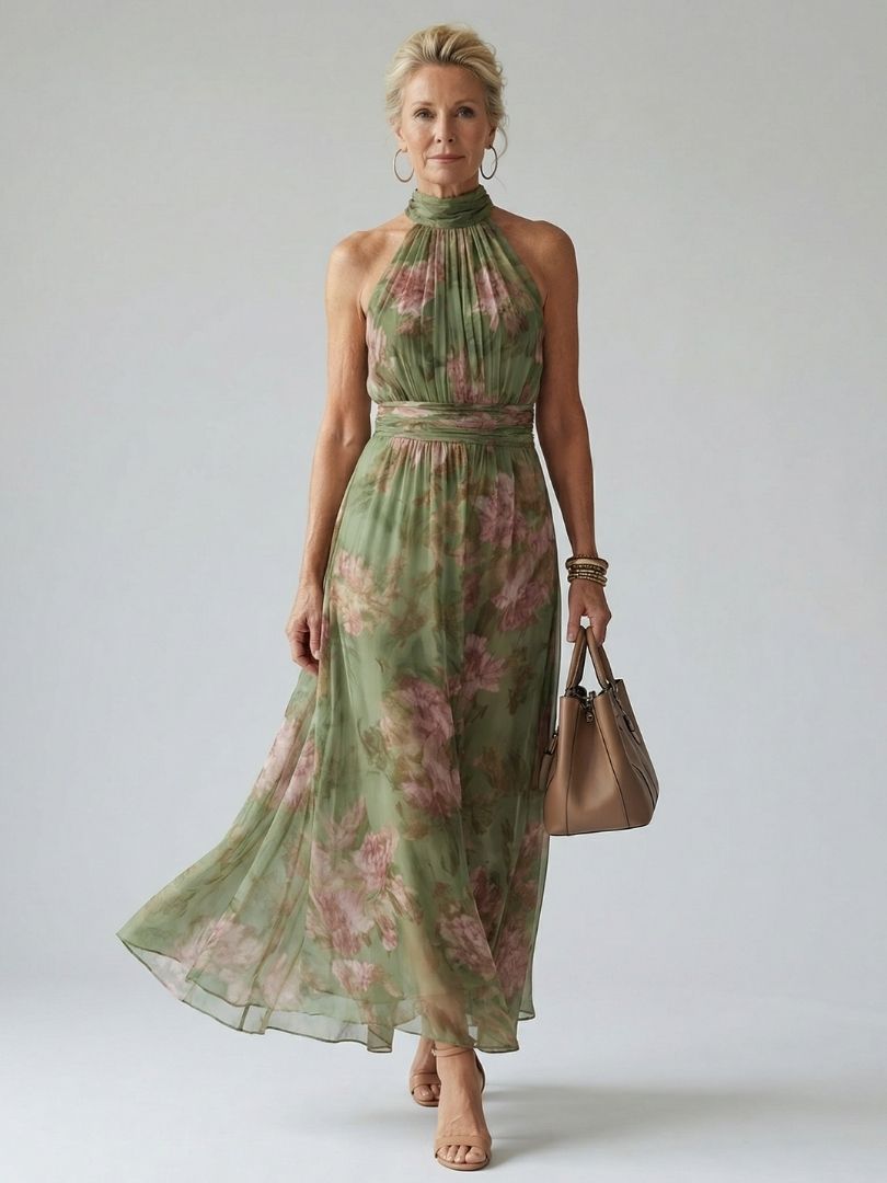 Mirelle | Midikleid mit gerafftem Halter