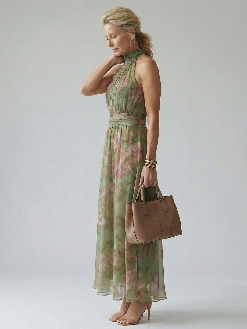Mirelle | Midikleid mit gerafftem Halter