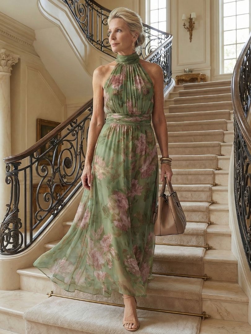 Mirelle | Midikleid mit gerafftem Halter