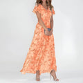Missy | Maxikleid mit Blumenmuster und V-Ausschnitt