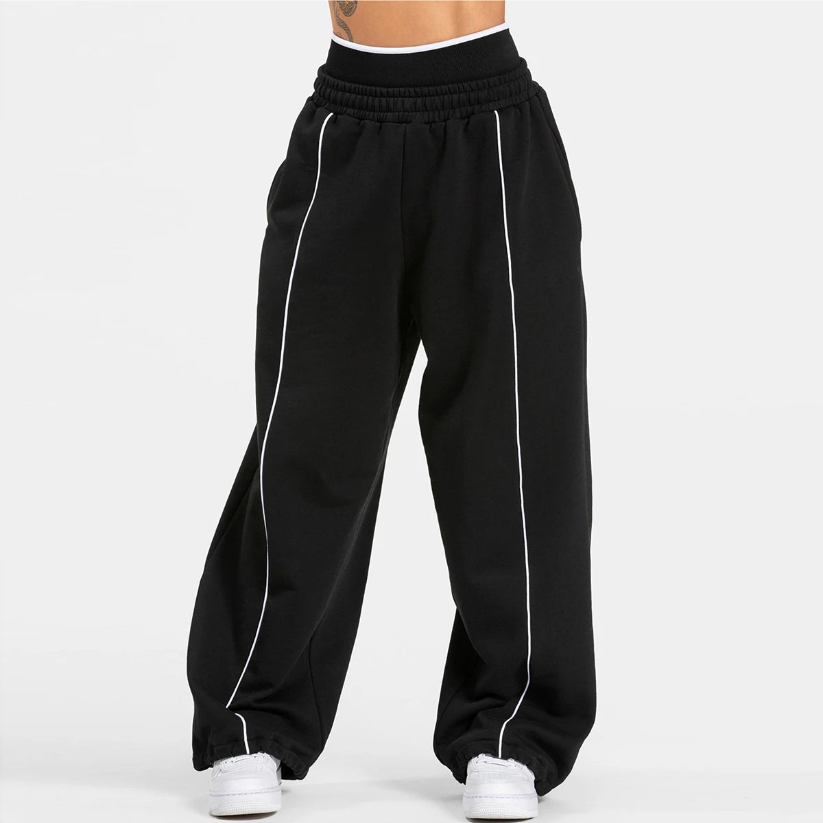 Lässige Yogahose mit geradem Bein