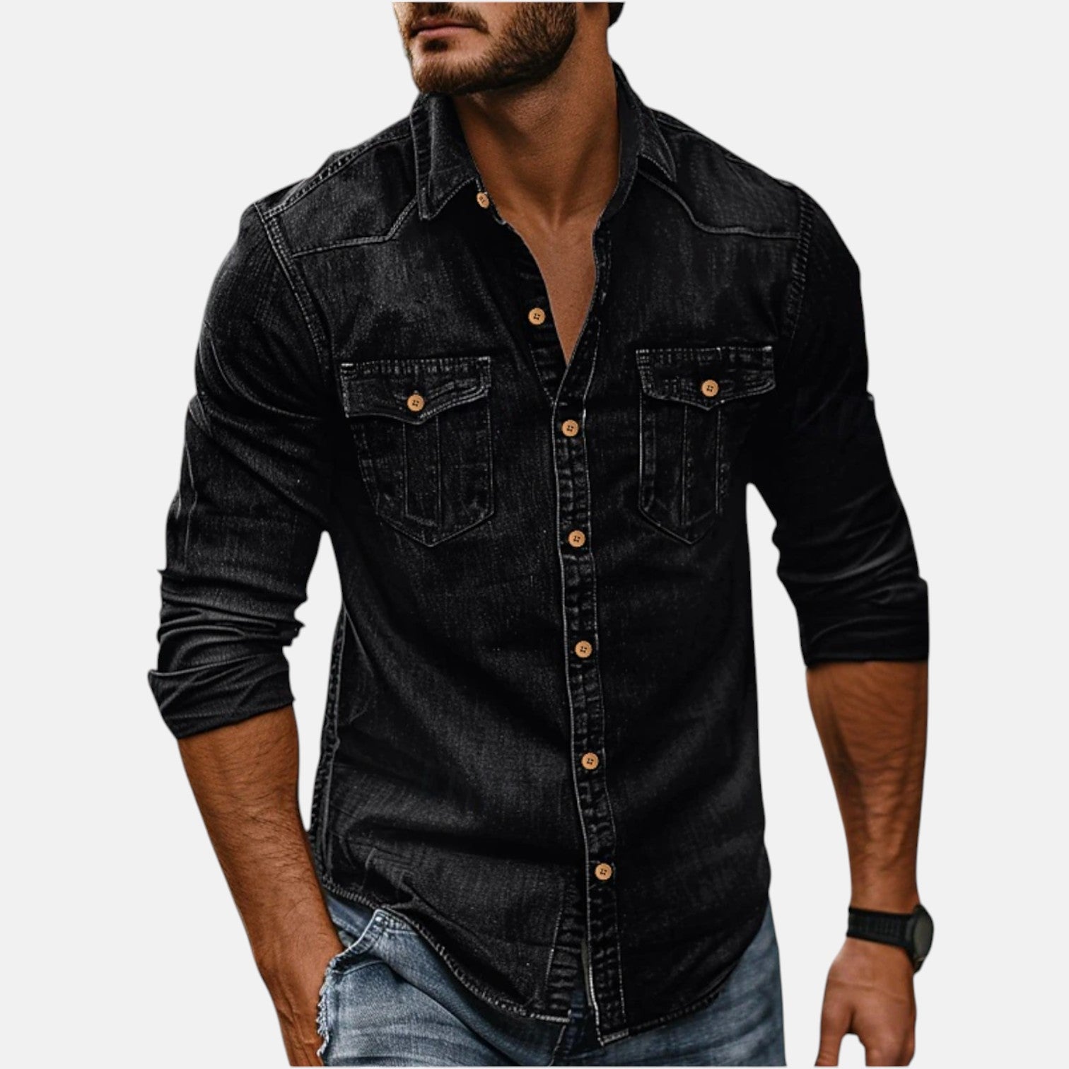 Fitstyle | Vielseitiges und Trendiges Herren-Denimhemd