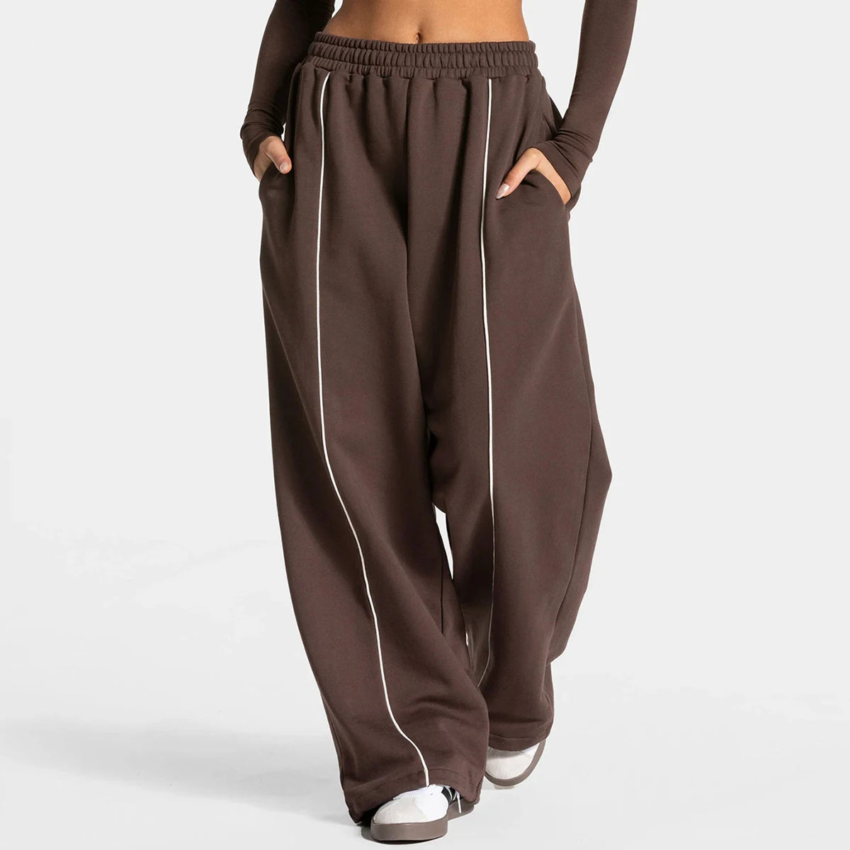 Lässige Yogahose mit geradem Bein