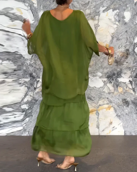 Lara – Elegantes, fließendes Maxikleid