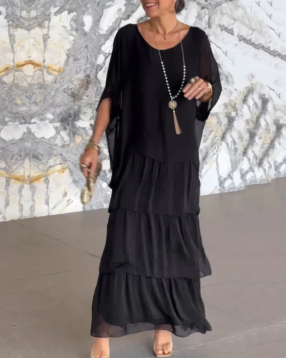 Lara – Elegantes, fließendes Maxikleid