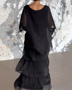 Lara – Elegantes, fließendes Maxikleid