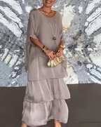 Lara – Elegantes, fließendes Maxikleid