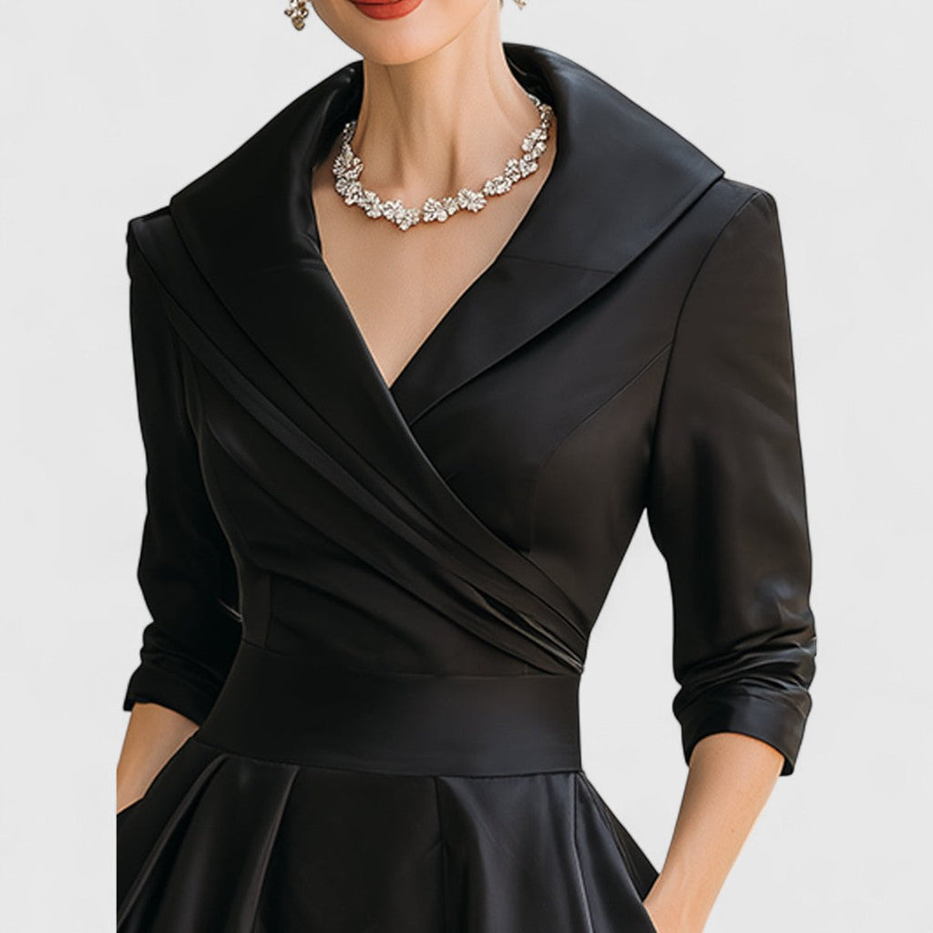 Rosalie | Elegantes Midikleid mit subtilem Glanz