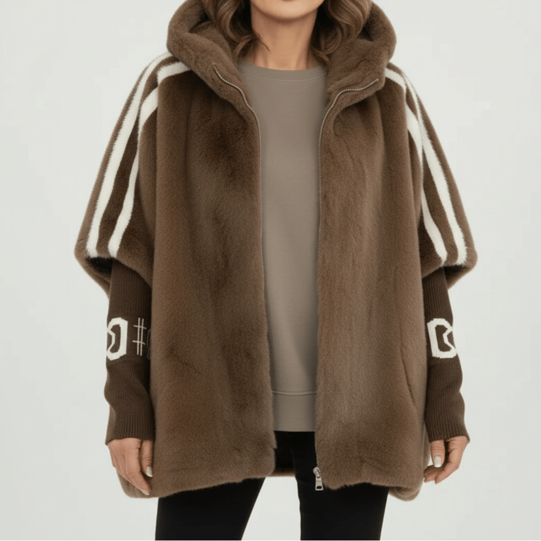 Alessandra | Weiche Jacke mit Kapuze und Reißverschluss