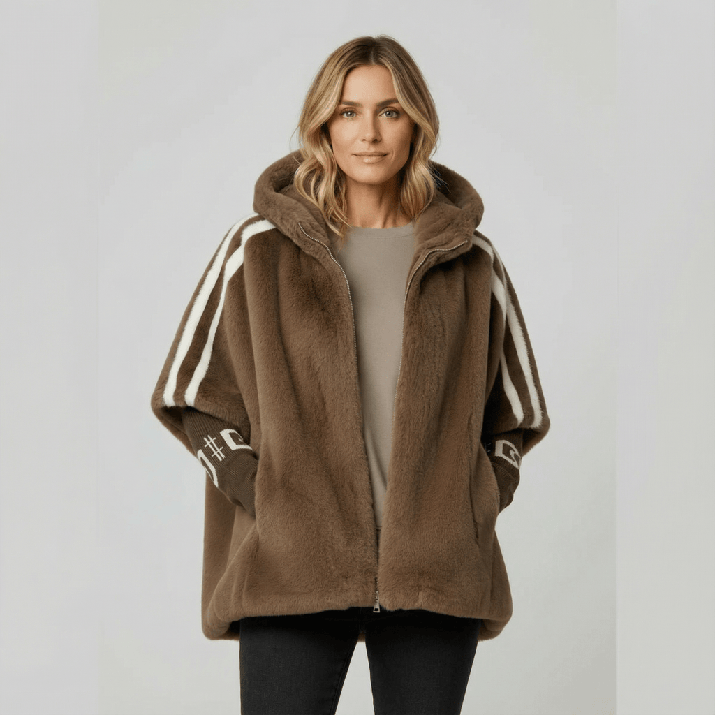 Alessandra | Weiche Jacke mit Kapuze und Reißverschluss