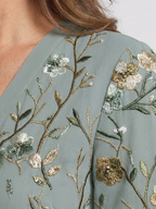 Élodie – Lange Blumenkleid mit V-Ausschnitt