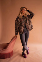 Riva | Jacke mit wildem Leopardenmuster