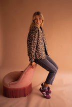 Riva | Jacke mit wildem Leopardenmuster