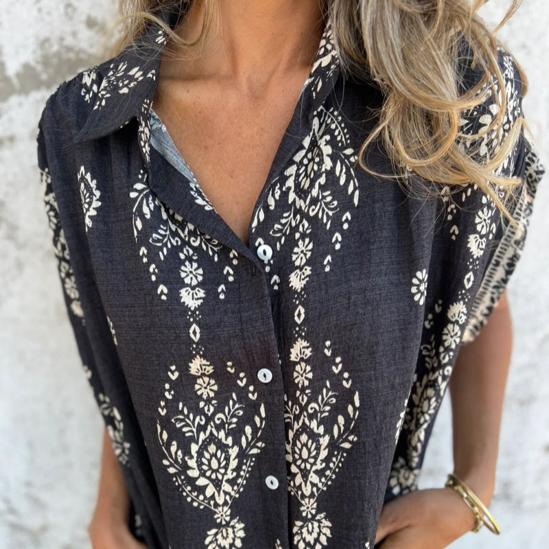 Zafira | Boho Leinenkleid
