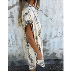 Zafira | Boho Leinenkleid