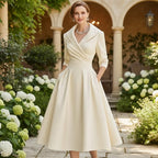 Rosalie | Elegantes Midikleid mit subtilem Glanz
