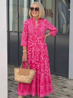Marielle | Knopf-Front Midi-Kleid