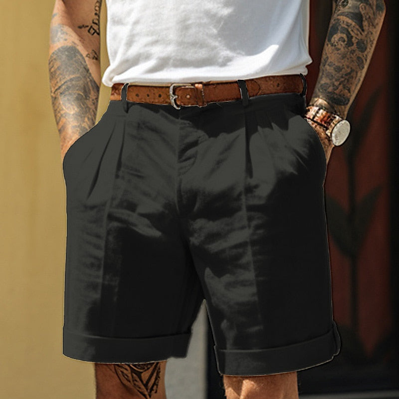 Egon | Leinen Baumwoll Shorts