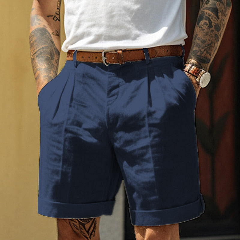 Egon | Leinen Baumwoll Shorts