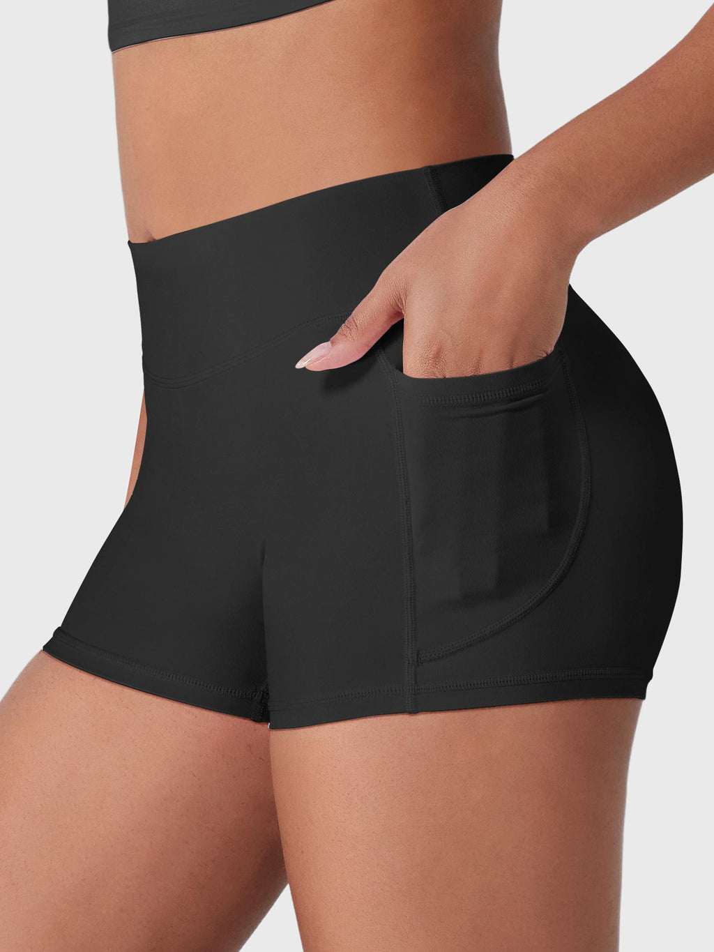 Fitstyle Eloiwen 3,6" Mid-Rise Shorts mit Taschen